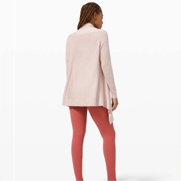 Lululemon Cashlu Wrap Cardigan Sweater in Pink Bliss - Picture 2 of 12